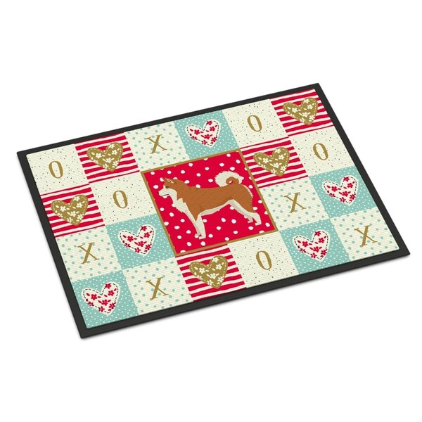 Carolines Treasures 24 x 36 in. Akita Love Indoor or Outdoor Mat CK5902JMAT - main